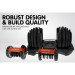 2x Powertrain 24kg Adjustable Dumbbell Home Gym w/ Exercise Bench Image 4 thumbnail