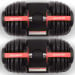 Powertrain 48kg Adjustable Dumbbells 15-in-1 Home Gym Weights  Red Image 11 thumbnail