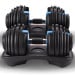 Powertrain 2x 24kg Blue Adjustable Dumbbells Home Gym Weights with Stand Image 10 thumbnail