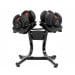 2x 24kg Powertrain Adjustable Dumbbells with Stand Image 2 thumbnail