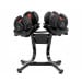 Powertrain 2x 24kg Adjustable Dumbbells Home Gym Weights with Stand Image 2 thumbnail