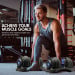 Powertrain 2x 24kg Blue Adjustable Dumbbells Home Gym Weights with Stand Image 7 thumbnail