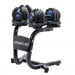 Powertrain 2x 24kg Blue Adjustable Dumbbells Home Gym Weights with Stand thumbnail