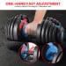 Powertrain 2x 24kg Blue Home Gym Adjustable Dumbbells Weights Image 4 thumbnail