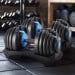 Powertrain 2x 24kg Blue Home Gym Adjustable Dumbbells Weights Image 12 thumbnail
