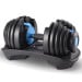 Powertrain 24kg Blue Adjustable Dumbbell Home Gym Weights Image 2 thumbnail