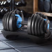Powertrain 24kg Adjustable Dumbbell Home Gym Exercise Weights Free Workout Blue Image 12 thumbnail