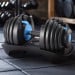 Powertrain 24kg Blue Adjustable Dumbbell Home Gym Weights Image 12 thumbnail