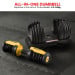 Powertrain 2x 24kg Gold Home Gym Adjustable Dumbbells Weights Image 4 thumbnail