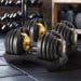 Powertrain 2x 24kg Gold Home Gym Adjustable Dumbbells Weights Image 11 thumbnail