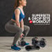 Powertrain 2x 24kg Gold Home Gym Adjustable Dumbbells Weights Image 9 thumbnail