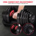 Powertrain 40kg Adjustable Dumbbell Home Gym Weights Image 5 thumbnail