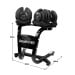 Powertrain 80kg Gen3 Adjustable Dumbbell Home Gym Weights with Stand Image 4 thumbnail