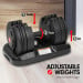 20kg Powertrain Gen2 Home Gym Adjustable Dumbbell Image 7 thumbnail