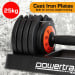 Powertrain 2x GEN2 Pro 25kg Adjustable Dumbbells Home Gym Weights Image 8 thumbnail