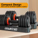 Powertrain 2x GEN2 Pro 25kg Adjustable Dumbbells Home Gym Weights Image 4 thumbnail