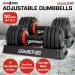 Powertrain 2x GEN2 Pro 25kg Adjustable Dumbbells Home Gym Weights Image 5 thumbnail