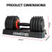 Powertrain 2x GEN2 Pro 25kg Adjustable Dumbbells Home Gym Weights Image 13 thumbnail