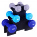 Everfit 6 Piece 12kg Dumbbell Weights Set with Stand thumbnail