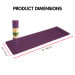 Powertrain Eco-Friendly TPE Pilates Exercise Yoga Mat 8mm - Dark Purple Image 2 thumbnail