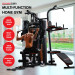 Powertrain Multi Station Home Gym 158lb Weights Punching Bag Image 10 thumbnail