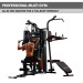 Powertrain Multi Station Home Gym 158lb Weights Punching Bag Image 5 thumbnail