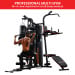Powertrain Multi Station Home Gym 150lbs Weights Punching Bag Image 7 thumbnail