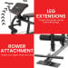 Powertrain Multi Station Home Gym with 68kg Weights Preacher Curl Pad Image 10 thumbnail