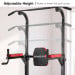 Powertrain J06 Multi-Function Power Tower Pull Up Chin Up Dip Station Heavy Duty Home Gym Strength Training Equipment Image 10 thumbnail