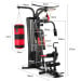 Powertrain Home Gym Multi Station with 110lb Weights, Boxing Punching Bag, and Speed Bag Image 3 thumbnail