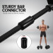 Powertrain 20kg Home Gym Adjustable Dumbbell and Barbell Set - Black Image 5 thumbnail