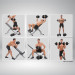 Powertrain 20kg Home Gym Adjustable Dumbbell and Barbell Set - Black Image 7 thumbnail