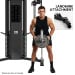 Powertrain Home Gym Station Functional Trainer Cable Power Rack 136kg Weight Stack Image 9 thumbnail