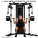 Powertrain Home Gym Station Functional Trainer Cable Power Rack 136kg Weight Stack Image 10 thumbnail