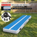 Powertrain 3m x 1m Air Track 20cm Thick Gymnastics Exercise Tumbling Mat in Blue White with Electric Pump thumbnail