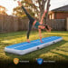 Powertrain 3m x 1m Air Track 20cm Thick Gymnastics Exercise Tumbling Mat in Blue White with Electric Pump Image 9 thumbnail