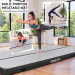 Powertrain 3m x 1m Inflatable Air Track 20cm Thick Gymnastics Exercise Tumbling Mat in Grey Black with Electric Pump Image 7 thumbnail