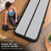 Powertrain 3m x 1m Inflatable Air Track 20cm Thick Gymnastics Exercise Tumbling Mat in Grey Black with Electric Pump Image 8 thumbnail