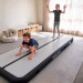 Powertrain 3m x 1m Inflatable Air Track 20cm Thick Gymnastics Exercise Tumbling Mat in Grey Black with Electric Pump Image 12 thumbnail