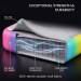 Powertrain 3m x 1m Inflatable Air Track 20cm Thick Gymnastics Exercise Tumbling Mat in Rainbow with Electric Pump Image 6 thumbnail
