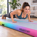 Powertrain 3m x 1m Inflatable Air Track 20cm Thick Gymnastics Exercise Tumbling Mat in Rainbow with Electric Pump Image 14 thumbnail
