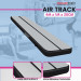 Powertrain 4m x 1m Air Track Inflatable Gymnastics Mat - Grey Black Image 2 thumbnail