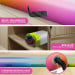 Air Track 4m x 1m x 20cm Inflatable Tumbling Gymnastics Mat - Rainbow Image 8 thumbnail