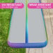Air Track 4m x 1m x 20cm Inflatable Tumbling Gymnastics Mat - Rainbow Image 9 thumbnail