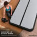 Air Track Powertrain 4m x 2m Gymnastics Mat Tumbling Exercise - Grey Black Image 8 thumbnail