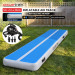 Powertrain 5m x 1m Inflatable Air Track 20cm Thick Gymnastics Exercise Tumbling Mat in Blue White with Electric Pump thumbnail