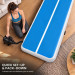 Powertrain 5m x 1m Inflatable Air Track 20cm Thick Gymnastics Exercise Tumbling Mat in Blue White with Electric Pump Image 8 thumbnail