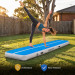 Powertrain 5m x 1m Inflatable Air Track 20cm Thick Gymnastics Exercise Tumbling Mat in Blue White with Electric Pump Image 9 thumbnail