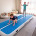 Air Track Powertrain 5m x 1m Inflatable Tumbling Gymnastics Mat - Blue White Image 12 thumbnail