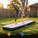 Powertrain 5m x 1m Inflatable Air Track 20cm Thick Gymnastics Exercise Tumbling Mat in Grey Black with Electric Pump Image 9 thumbnail
